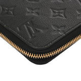 LOUIS VUITTON ルイヴィトン モノグラムアンプラント ジッピーウォレット ノワール M61864 レディース レザー 長財布 ABランク 中古 銀蔵