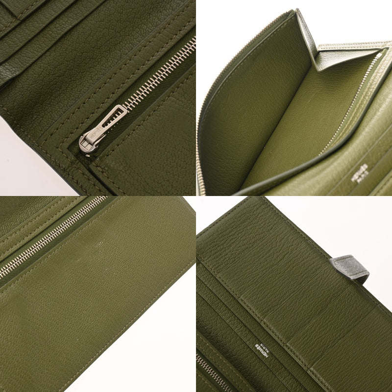 HERMES エルメス ベアンスフレ カノピ □Q刻印(2013年頃) レディース シェーブル 長財布 Bランク 中古 銀蔵