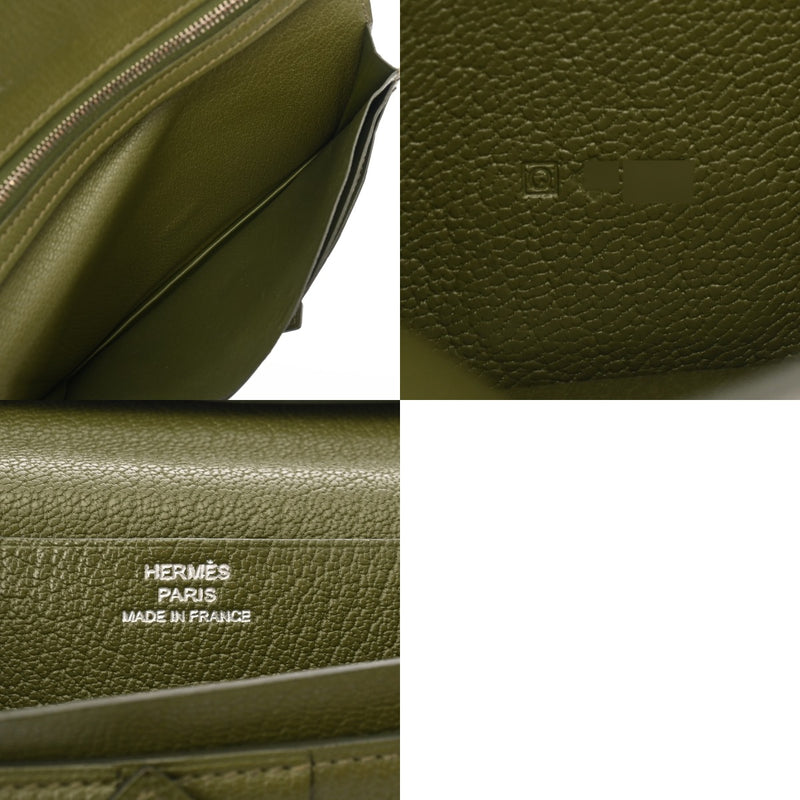 HERMES エルメス ベアンスフレ カノピ □Q刻印(2013年頃) レディース シェーブル 長財布 Bランク 中古 銀蔵