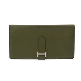 HERMES エルメス ベアンスフレ カノピ □Q刻印(2013年頃) レディース シェーブル 長財布 Bランク 中古 銀蔵