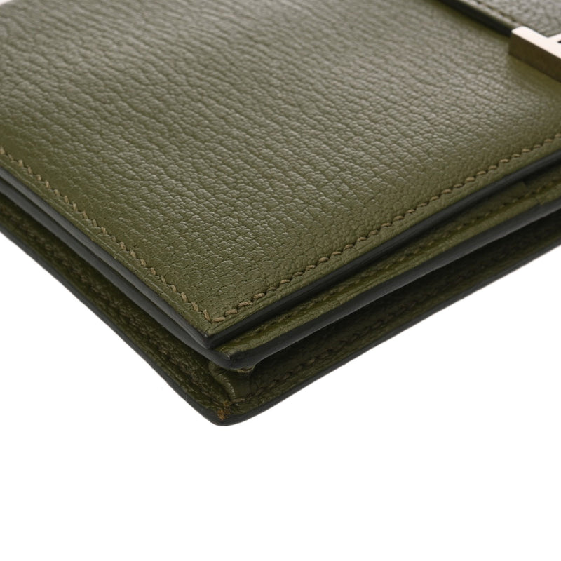 HERMES エルメス ベアンスフレ カノピ □Q刻印(2013年頃) レディース シェーブル 長財布 Bランク 中古 銀蔵