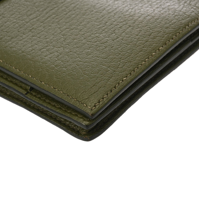 HERMES エルメス ベアンスフレ カノピ □Q刻印(2013年頃) レディース シェーブル 長財布 Bランク 中古 銀蔵