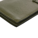 HERMES エルメス ベアンスフレ カノピ □Q刻印(2013年頃) レディース シェーブル 長財布 Bランク 中古 銀蔵