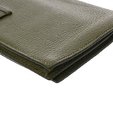 HERMES エルメス ベアンスフレ カノピ □Q刻印(2013年頃) レディース シェーブル 長財布 Bランク 中古 銀蔵