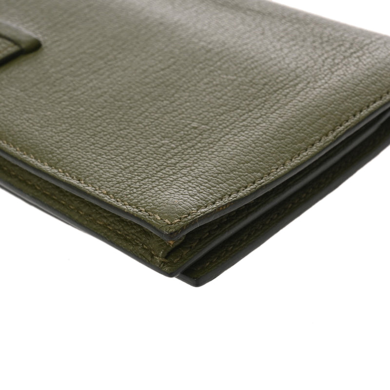 HERMES エルメス ベアンスフレ カノピ □Q刻印(2013年頃) レディース シェーブル 長財布 Bランク 中古 銀蔵