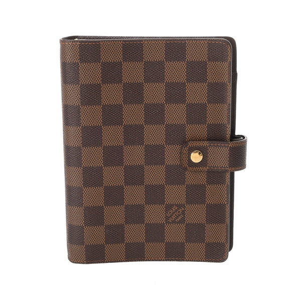 LOUIS VUITTON ルイヴィトン ダミエ アジェンダ MM ブラウン R20240 メンズ ダミエキャンバス 手帳カバー ABランク 中古 銀蔵