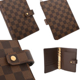 LOUIS VUITTON ルイヴィトン ダミエ アジェンダ MM ブラウン R20240 メンズ ダミエキャンバス 手帳カバー ABランク 中古 銀蔵