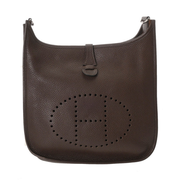 HERMES エルメス エブリン 3 PM ショコラ □Q刻印(2013年頃) ユニセックス トリヨンクレマンス ショルダーバッグ Aランク 中古 銀蔵