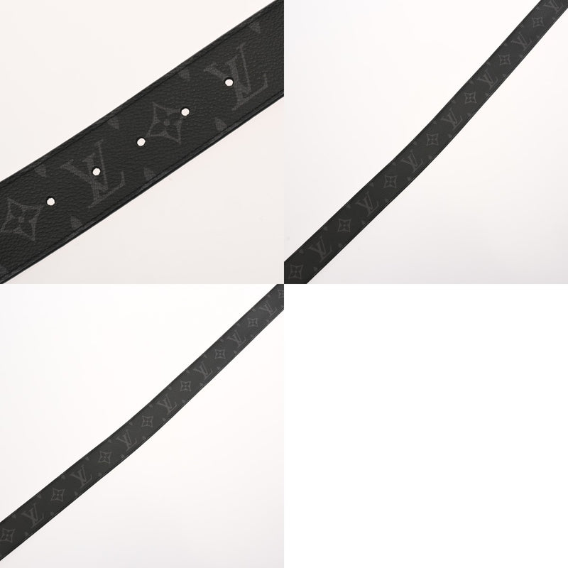 LOUIS VUITTON ルイヴィトン モノグラムエクリプス サンチュール LVサンセット サイズ85 ブラック M0227 メンズ モノグラムキャンバス ベルト ABランク 中古 銀蔵