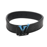 LOUIS VUITTON ルイヴィトン モノグラムエクリプス サンチュール LVサンセット サイズ85 ブラック M0227 メンズ モノグラムキャンバス ベルト ABランク 中古 銀蔵