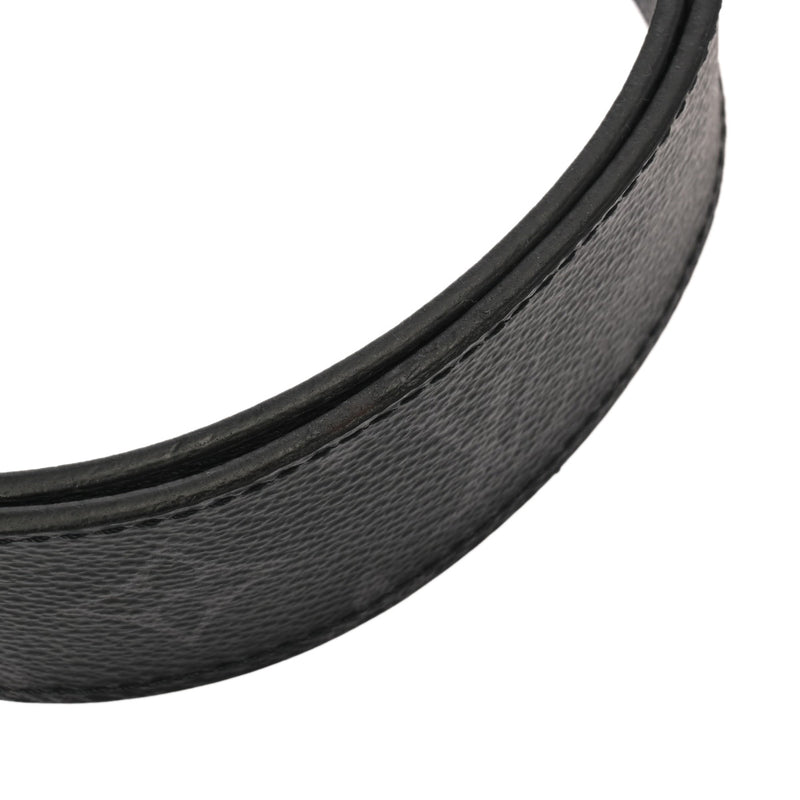 LOUIS VUITTON ルイヴィトン モノグラムエクリプス サンチュール LVサンセット サイズ85 ブラック M0227 メンズ モノグラムキャンバス ベルト ABランク 中古 銀蔵