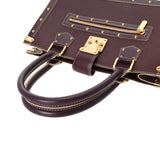 LOUIS VUITTON ルイヴィトン スハリ ファビュロー ブリュンヌ M91814 レディース ゴートスキン ハンドバッグ ABランク 中古 銀蔵