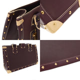 LOUIS VUITTON ルイヴィトン スハリ ファビュロー ブリュンヌ M91814 レディース ゴートスキン ハンドバッグ ABランク 中古 銀蔵