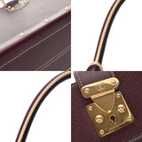 LOUIS VUITTON ルイヴィトン スハリ ファビュロー ブリュンヌ M91814 レディース ゴートスキン ハンドバッグ ABランク 中古 銀蔵