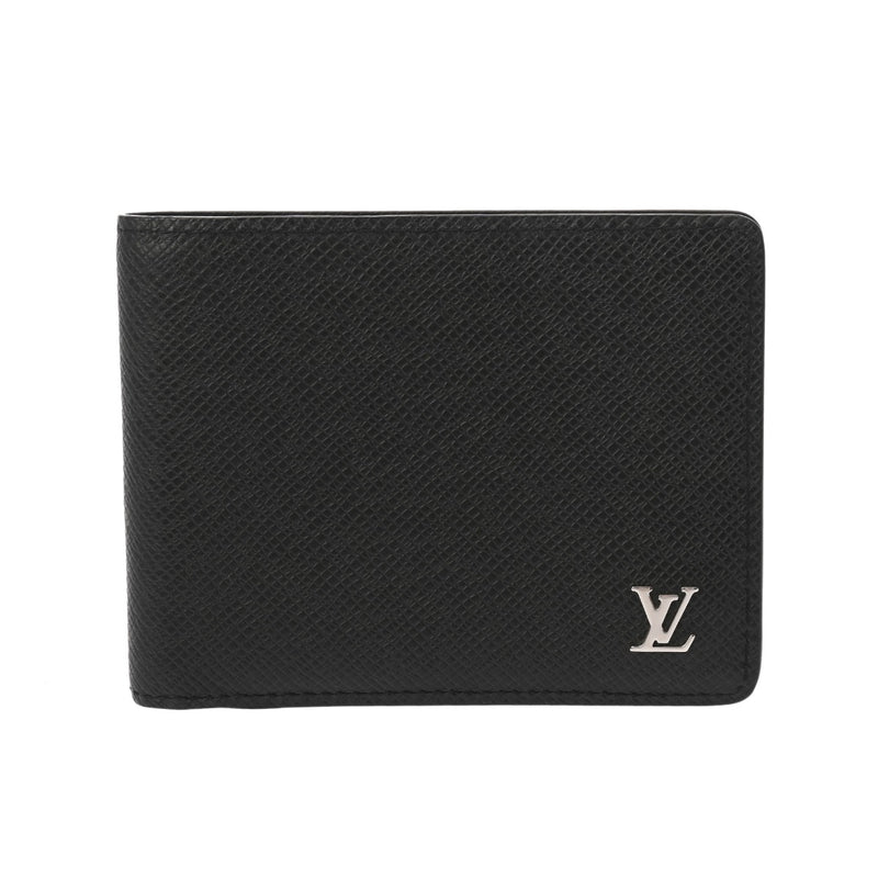 LOUIS VUITTON ルイヴィトン タイガ ポルトフォイユ ミュルティプル ノワール M30295 メンズ レザー 二つ折り財布 Aランク 中古 銀蔵