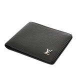 LOUIS VUITTON ルイヴィトン タイガ ポルトフォイユ ミュルティプル ノワール M30295 メンズ レザー 二つ折り財布 Aランク 中古 銀蔵