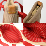 LOUIS VUITTON ルイヴィトン アンティグア カバ PM ベージュ M40038 レディース コットンキャンバス ハンドバッグ ABランク 中古 銀蔵