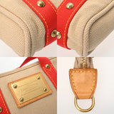 LOUIS VUITTON ルイヴィトン アンティグア カバ PM ベージュ M40038 レディース コットンキャンバス ハンドバッグ ABランク 中古 銀蔵