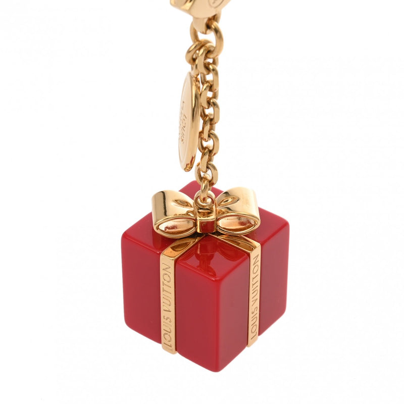 LOUIS VUITTON ルイヴィトン ビジューサックサプライズ レッド M66188 レディース キーホルダー ABランク 中古 銀蔵