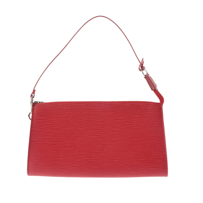LOUIS VUITTON ルイヴィトン エピ ポシェット アクセソワール カスティリアンレッド M52947 レディース レザー アクセサリーポーチ Aランク 中古 銀蔵
