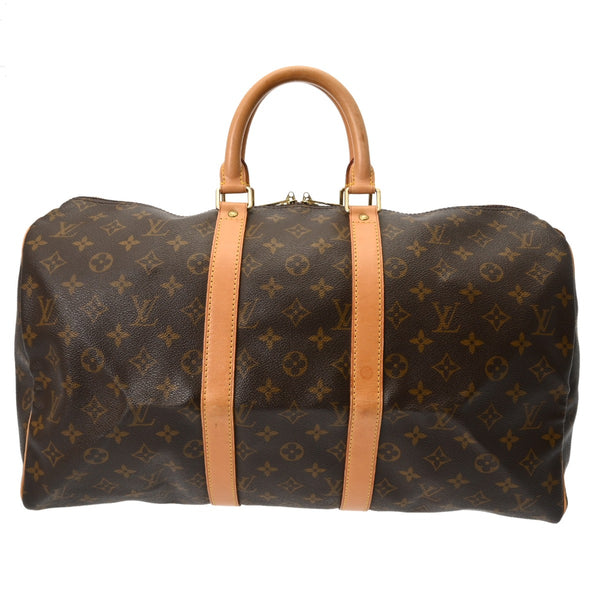 LOUIS VUITTON ルイヴィトン モノグラム キーポル 45 ブラウン M41428 ユニセックス モノグラムキャンバス ボストンバッグ ABランク 中古 銀蔵
