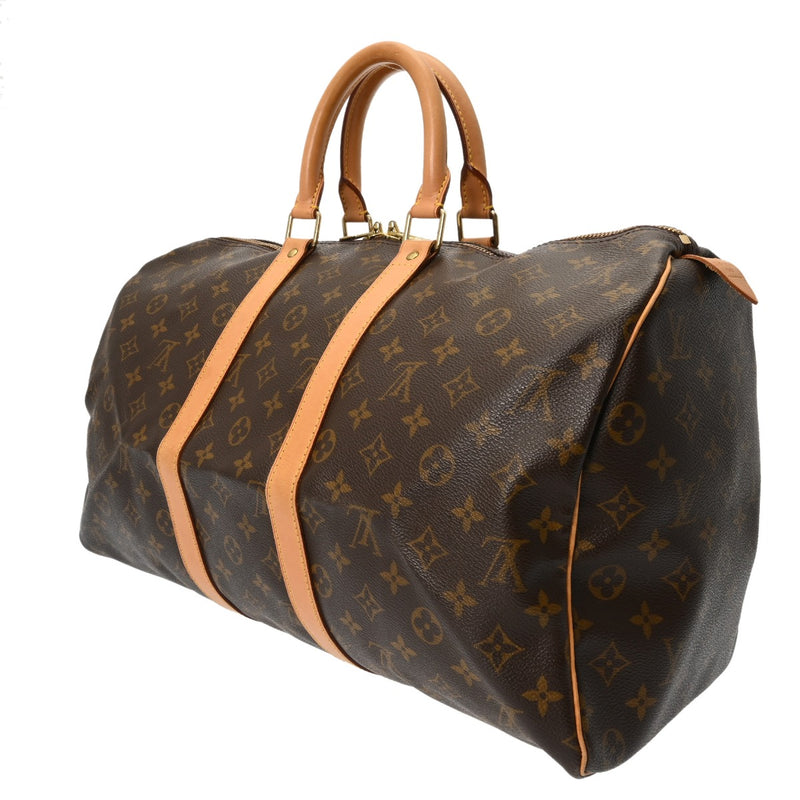LOUIS VUITTON ルイヴィトン モノグラム キーポル 45 ブラウン M41428 ユニセックス モノグラムキャンバス ボストンバッグ ABランク 中古 銀蔵
