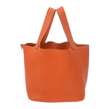 HERMES エルメス ピコタン MM オレンジ □K刻印(2007年頃) レディース トリヨンクレマンス ハンドバッグ Bランク 中古 銀蔵