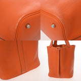 HERMES エルメス ピコタン MM オレンジ □K刻印(2007年頃) レディース トリヨンクレマンス ハンドバッグ Bランク 中古 銀蔵