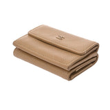 CHANEL シャネル スモールフラップウォレット ベージュ AP3882 レディース カーフ 三つ折り財布 Aランク 中古 銀蔵