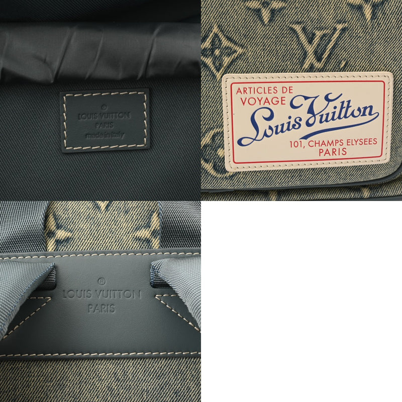 LOUIS VUITTON ルイヴィトン モノグラム モンスリバッグパック ブルー M22534 メンズ ウォッシュデニム リュック・デイパック ABランク 中古 銀蔵