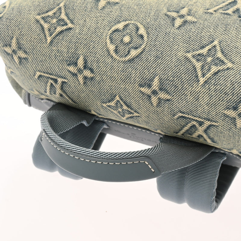 LOUIS VUITTON ルイヴィトン モノグラム モンスリバッグパック ブルー M22534 メンズ ウォッシュデニム リュック・デイパック ABランク 中古 銀蔵