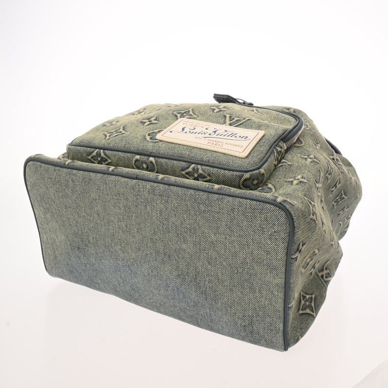 LOUIS VUITTON ルイヴィトン モノグラム モンスリバッグパック ブルー M22534 メンズ ウォッシュデニム リュック・デイパック ABランク 中古 銀蔵
