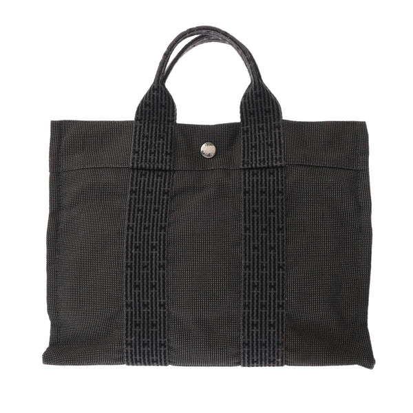 HERMES エルメス エールライン トート PM 旧型 グレー ユニセックス キャンバス トートバッグ ABランク 中古 銀蔵