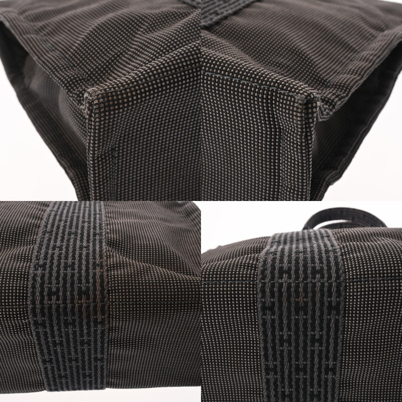 HERMES エルメス エールライン トート PM 旧型 グレー ユニセックス キャンバス トートバッグ ABランク 中古 銀蔵