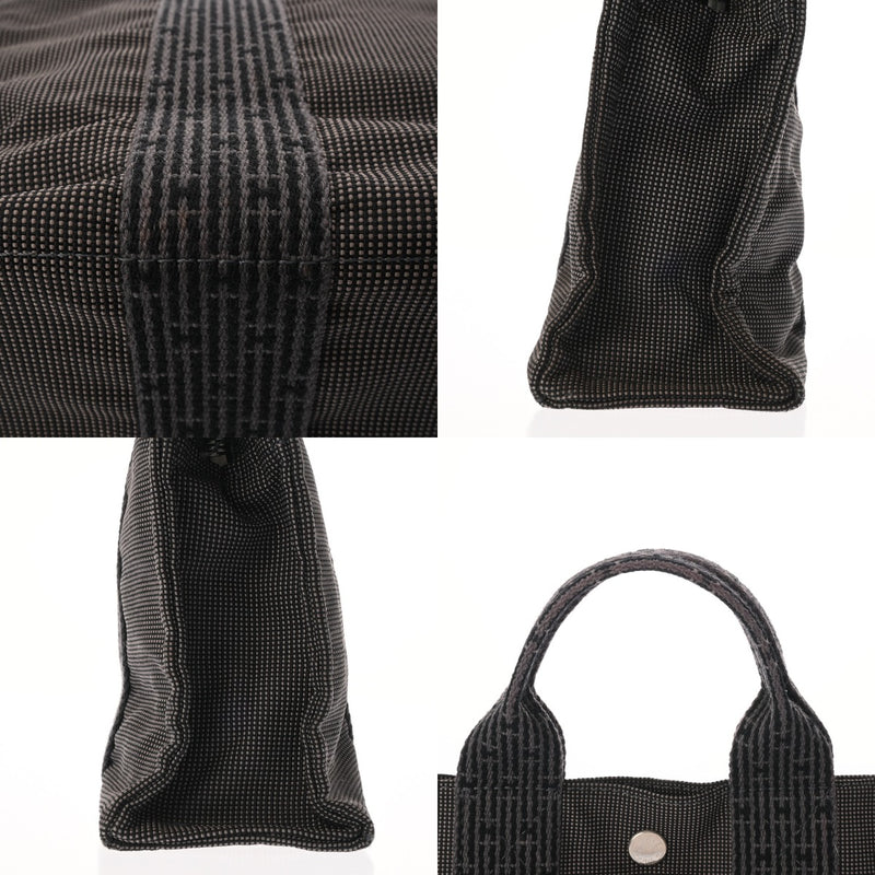 HERMES エルメス エールライン トート PM 旧型 グレー ユニセックス キャンバス トートバッグ ABランク 中古 銀蔵