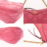GUCCI グッチ GGマトラッセ ショルダーバッグ ピンク 735049 レディース レザー ショルダーバッグ Aランク 中古 銀蔵