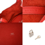 HERMES エルメス ピコタン ロック PM ルージュクー D刻印(2019年頃) レディース トリヨンクレマンス ハンドバッグ Aランク 中古 銀蔵