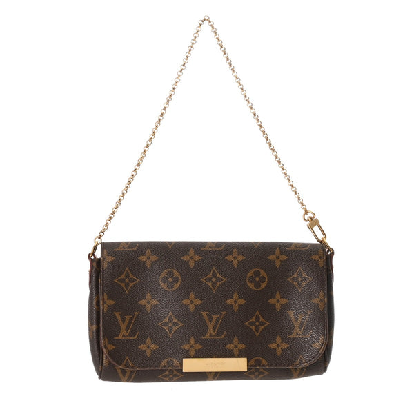 LOUIS VUITTON ルイヴィトン モノグラム フェイボリット PM 2WAY ブラウン M40717 レディース モノグラムキャンバス ショルダーバッグ Bランク 中古 銀蔵