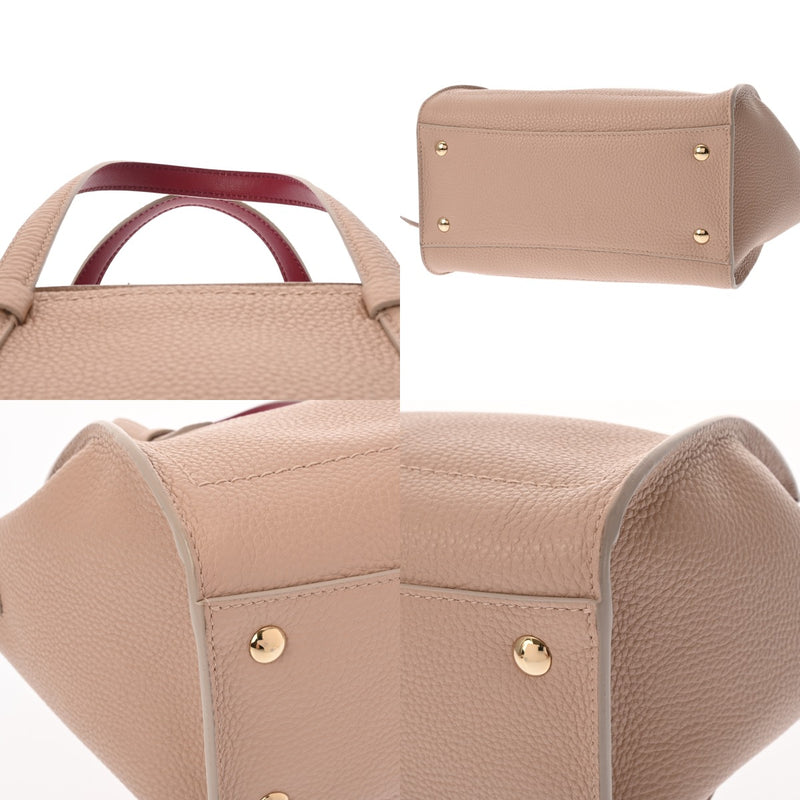 SALVATORE FERRAGAMO フェラガモ エイミー ピンクベージュ 21F478 レディース レザー トートバッグ Aランク 中古 銀蔵