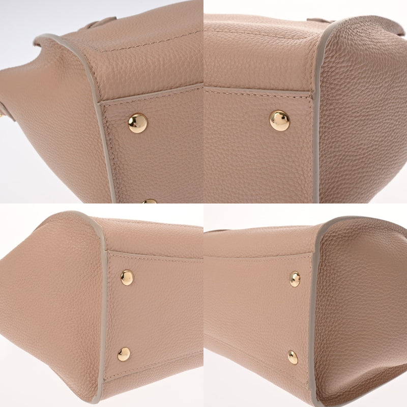 SALVATORE FERRAGAMO フェラガモ エイミー ピンクベージュ 21F478 レディース レザー トートバッグ Aランク 中古 銀蔵