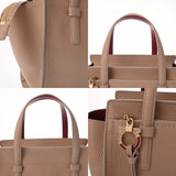 SALVATORE FERRAGAMO フェラガモ エイミー ピンクベージュ 21F478 レディース レザー トートバッグ Aランク 中古 銀蔵