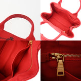 PRADA プラダ カナパ ミニ レッド 1BG439 レディース キャンバス ハンドバッグ ABランク 中古 銀蔵