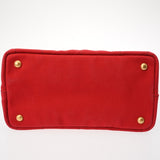 PRADA プラダ カナパ ミニ レッド 1BG439 レディース キャンバス ハンドバッグ ABランク 中古 銀蔵