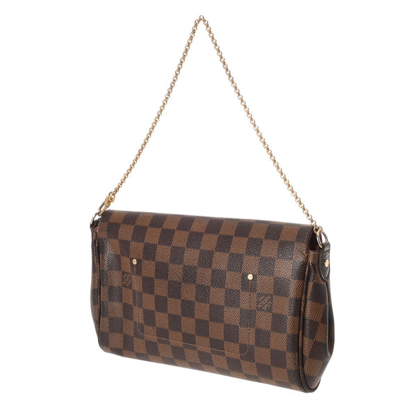 LOUIS VUITTON ルイヴィトン ダミエ フェイボリット MM 2WAY ブラウン N41129 レディース ダミエキャンバス ショルダーバッグ Bランク 中古 銀蔵