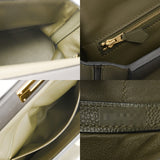 HERMES エルメス サックヴァンキャトル 29 グリーン系/ブラック系 D刻印(2019年頃) レディース トリヨンクレマンス ハンドバッグ Aランク 中古 銀蔵