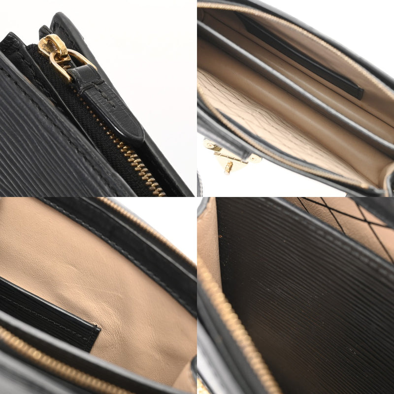 LOUIS VUITTON ルイヴィトン エピ トランククラッチ 2WAY ノワール M53052 レディース レザー ショルダーバッグ Bランク 中古 銀蔵