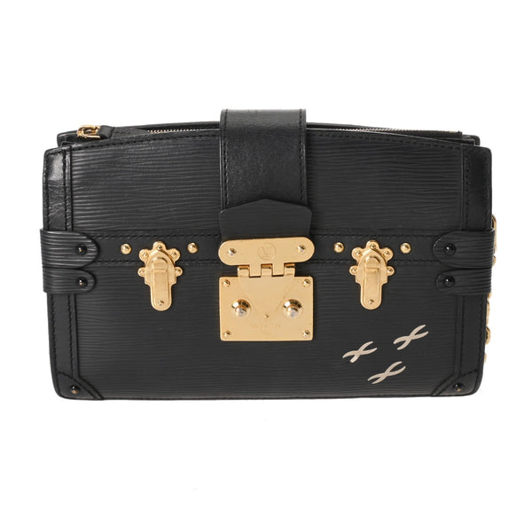 LOUIS VUITTON ルイヴィトン エピ トランククラッチ 2WAY ノワール M53052 レディース レザー ショルダーバッグ Bランク 中古 銀蔵