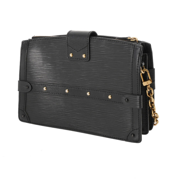 LOUIS VUITTON ルイヴィトン エピ トランククラッチ 2WAY ノワール M53052 レディース レザー ショルダーバッグ Bランク 中古 銀蔵