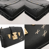 LOUIS VUITTON ルイヴィトン エピ トランククラッチ 2WAY ノワール M53052 レディース レザー ショルダーバッグ Bランク 中古 銀蔵