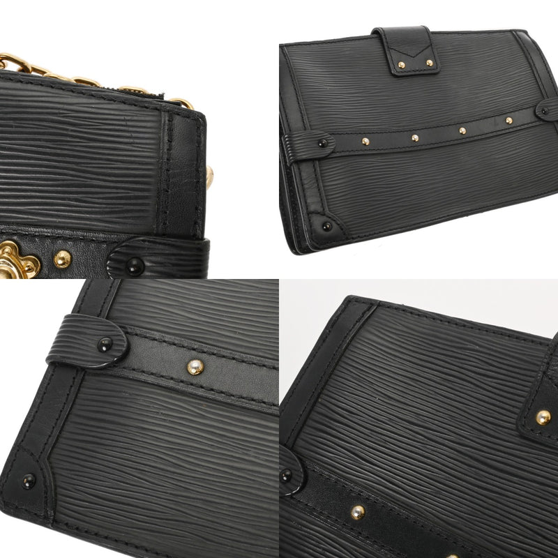 LOUIS VUITTON ルイヴィトン エピ トランククラッチ 2WAY ノワール M53052 レディース レザー ショルダーバッグ Bランク 中古 銀蔵